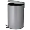 Image de Poubelle 12l mats 38cm metal*gris clair*n - 10640 - Poubelle 12l Mats 38cm Metal*gris Clair*n - KELA LINE