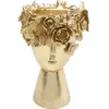 Image de Vase Couronne Fleurs Doré