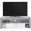 Image de Meuble TV 1 Tiroir Design Biotin 150cm Gris