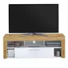 Image de Meuble TV 1 Tiroir Design Biotin 150cm Chêne