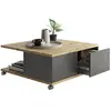 Image de FMD Table basse mobile - Chêne artisanal