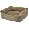Image de Lit pour chien Nobby Pet Komfortbett Eckig Classic Teddy Marron 50x40x17 cm 51707
