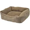 Image de Lit pour chien Nobby Pet Komfortbett Eckig Classic Teddy Marron 70x60x20 cm 51709