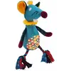 Image de Souris en peluche avec corde Nobby Pet Bleu 41 cm 53046