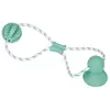Image de Balle hygiène dentaire pour chien caoutchouc avec corde Nobby Pet Dental Line Turquoise 50 cm 61543