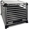 Image de Cage de transport de voiture pour chien aluminium Nobby Pet Round Corner Gris 85x65x65 cm 62326
