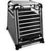 Image de Cage de transport de voiture pour chien aluminium Nobby Pet Round Corner Gris 90x80x65 cm 62327