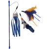 Image de Canne à pêche pour chat avec peluche Nobby Pet Bleu 76 cm 63965