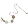 Image de Canne à pêche pour chat avec 3 balles Nobby Pet Beige 25 cm 66909