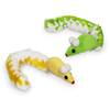 Image de Jouet peluche pour chat souris avec queue en peluche, herbe à chat Nobby Pet Jaune 7 cm 71960