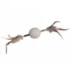 Image de Jouet pour chat bâton de matatabi avec boule hochet Nobby Pet Blanc 9,5x28 cm 80303