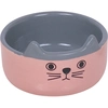 Image de Gamelle pour chat en céramique Nobby Pet Cat Face Rose 0,16 L 82355