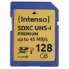 Image de Intenso Premium Carte Mémoire Flash 128 Go - UHS Classe 1/ Classe 10 - SDXC UHS-I - 3421491
