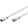 Image de Câble TV-Sat coaxial 15m fiches F mâle/mâle blindage 75 dB