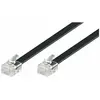 Image de Wentronic RJ12 Cable - 3 m - Noir