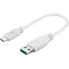 Image de Goobay Câble USB 3.0 USB-A vers USB-C - 0,2 m - Blanc