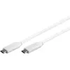 Image de Câble USB 3.1 Type C (Mâle/Mâle) Blanc - 0.5 m
