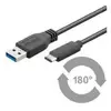 Image de Manhattan Câble USB Type C vers USB 2.0 Noir