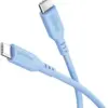 Image de Goobay Câble USB-C en silicone - 1,5 m - Bleu