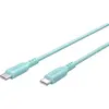 Image de Goobay Câble USB-C en silicone - 1,5 m - Turquoise