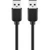 Image de Goobay Câble USB 2.0 A mâle vers A mâle - 1,8 m - Noir