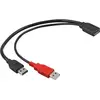 Image de Delock Câble USB 3.2 Gen 1 - Noir et rouge