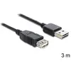 Image de Delock Easy-USB - USB 2.0-A Mâle à Femelle - 3 m