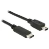 Image de Delock Câble USB-C vers Mini USB - Noir