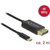 Image de DeLOCK Câble USB-C vers DisplayPort - 2 m