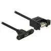 Image de Delock Câble Micro USB - 0,25 m - Noir