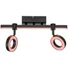 Image de Plafonnier double spot Ls-Bileda noir 1x 10,5 W LED RVB 2700-5000 K à intensité variable