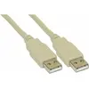 Image de InLine Câble USB 2.0 A/A - 5m Beige