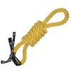 Image de Jouet pour chien jeu corde 2 boucles Ebi Tug Life Jaune 52x10x10 cm 305/468739