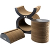 Image de Playground griffoir pour chat en carton D&D Home Faye Marron 40x30x46,6 cm 433/482445