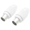 Image de HAMA Kit fiches COAX 9.52mm - Blanc