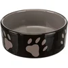 Image de Gamelle pour chien motif pattes en céramique Trixie Noir TU 24533