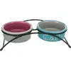 Image de gamelles pour chat en céramique et métal Trixie Multicolore TU 24791