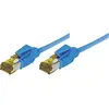 Image de Cordon RJ45 sur câble catégorie 7 S/FTP LSOH snagless bleu - 0,5 m