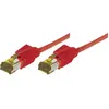 Image de Cordon RJ45 sur câble catégorie 7 S/FTP LSOH snagless rouge - 1,5 m
