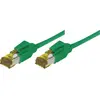 Image de Cordon RJ45 sur câble catégorie 7 S/FTP LSOH snagless vert - 0,3 m