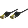 Image de Cordon RJ45 sur câble catégorie 7 S/FTP LSOH snagless noir - 0,3 m