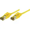 Image de Cordon RJ45 sur câble catégorie 7 S/FTP LSOH snagless jaune - 0,3 m