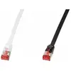 Image de LogiLink Câble plat Cat.6A U/FTP 0.25 m Noir