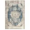 Image de Paris Prix Tapis Imprimé Antique Vintage Beige & Bleu