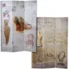 Image de Mendler Paravent vintage 3 panneaux - Multicolore