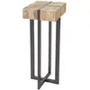 Image de Mendler Chevet porte-plante rustique - Marron