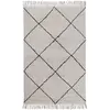 Image de Tapis de style berbère tufté en coton CATAZ 120 x 120 cm