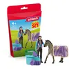 Image de Schleich coffret soin chevaux avec Kim