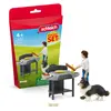 Image de Schleich figurine set Mini Monde Tom barbecue
