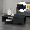 Image de En.casa Table basse de salon - Noir brillant